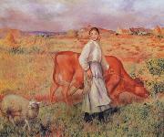 Pierre Renoir The Shepherdess the Cow and the Ewe china oil painting reproduction